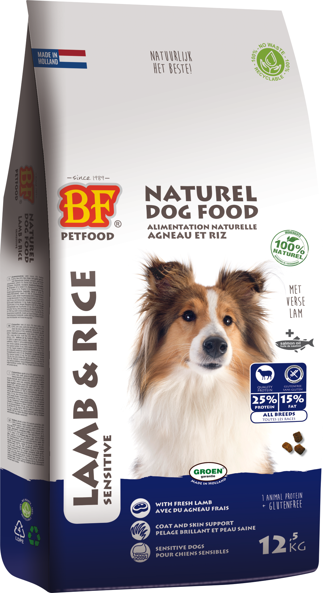 Krokante hondenbrok Lam&Rijst